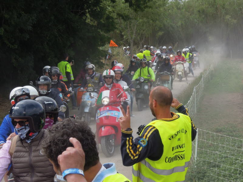 Anfahrt zum Vespa Corso