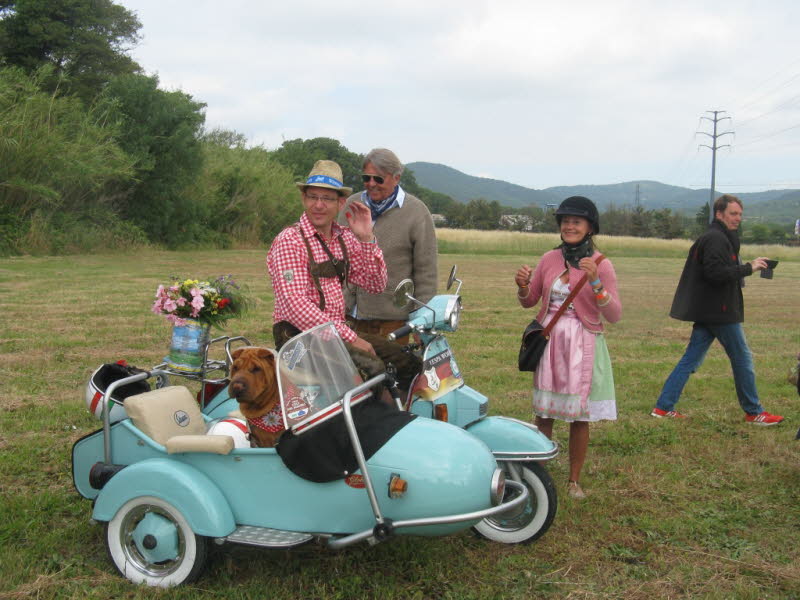 Sammelpunkt zum Vespa Corso